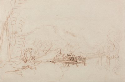 Říční scéna od David Cox