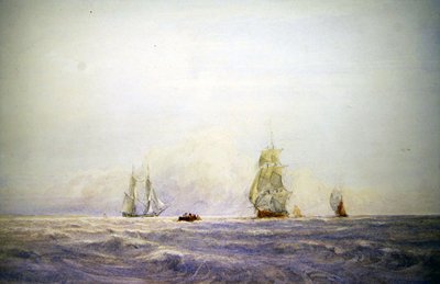Odeslání z Calais (akvarel na papíře) od David Cox