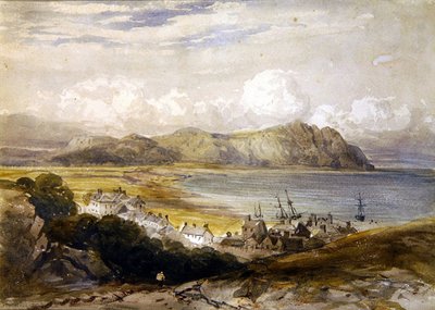 Pohled na přístav (akvarel na papíře) od David Cox
