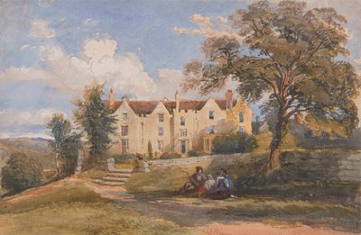 Skupina sedí na půdě velkého domu od David Cox Jr.