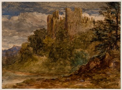 Zámek Ludlow, 19. století. od David Cox the elder