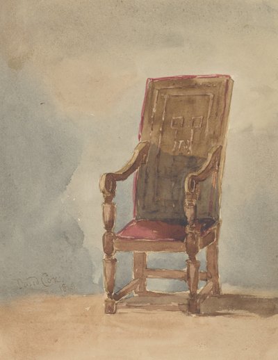 Studie antického křesla, 1849. od David Cox the elder
