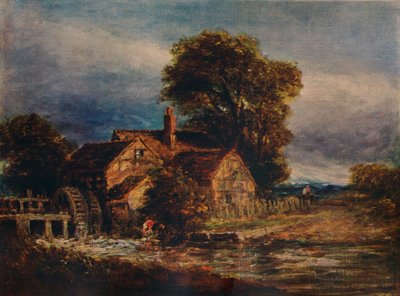 Vodní kolo, c1839 od David Cox the elder