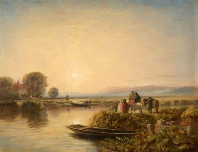 Čekání na trajekt – ráno, 1851. od David Cox the elder