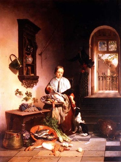 V kuchyni od David Emil Joseph de Noter