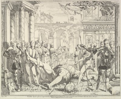 Umučení svatého Kryštofa, z Příběhu svatých Jakuba a Kryštofa v..., 1776. od David Giovanni