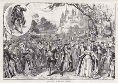 "Princezna Ida" v divadle Savoy (rytina) od David Henry Friston