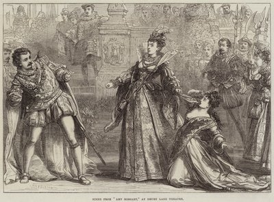 Scéna z Amy Robsart, v divadle Drury Lane od David Henry Friston