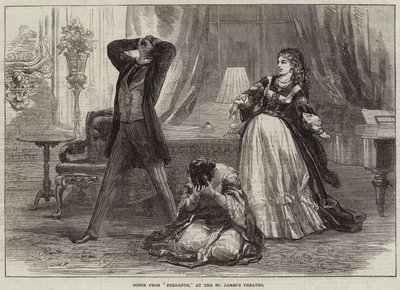 Scéna z Fernande, v divadle svatého Jakuba od David Henry Friston