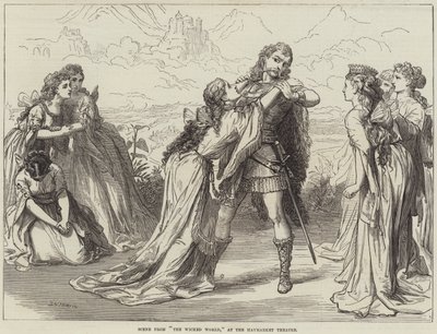 Scéna ze Zlého světa v divadle Haymarket Theatre od David Henry Friston