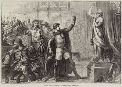 Scéna ze Zampy v divadle Gaiety od David Henry Friston