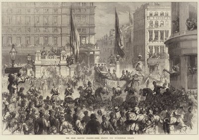 Šáh odjíždí z nádraží Charing-Cross do Buckinghamského paláce od David Henry Friston