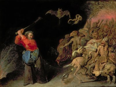 Dulle Griet (Mad Meg) útočí na peklo od David III Ryckaert