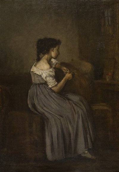 Studie sedící dívky od David Jacobsen
