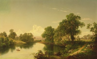 Na Esopus Creek, Ulster County, NY, 1859 od David Johnson