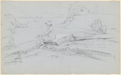Studie na "White Mountains from North Conway, New Hampshire" [recto] od David Johnson