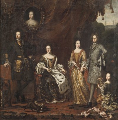 Karel XI., král Švédska, s rodinou od David Klöcker Ehrenstrahl