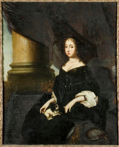 Portrét Hedvigy Eleonory z Holštýnska-Gottorpu 1636-1715, švédské královny, c. 1670. od David Klöcker Ehrenstrahl