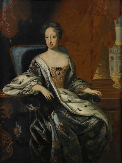 Portrét Hedvigy Eleonory z Holštýnska-Gottorpu 1636-1715, královny Švédska od David Krafft von
