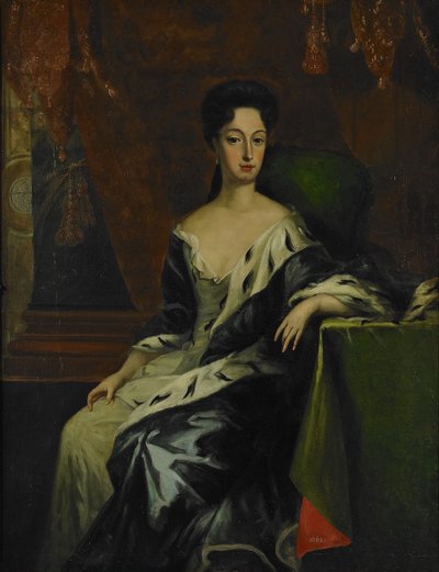 Portrét švédské princezny Hedvigy Sofie, vévodkyně z Holštýnska-Gottorpu 1681-1708, konec 17. stol. od David Krafft von