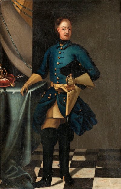 Portrét krále Karla XII Švédska 1682-1718, c. 1716 od David Krafft von