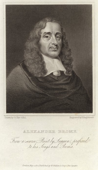 Alexander Brome - anglický básník (1620 1666) od David Loggan