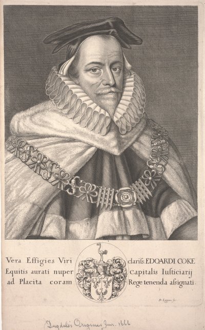 Edward Coke od David Loggan