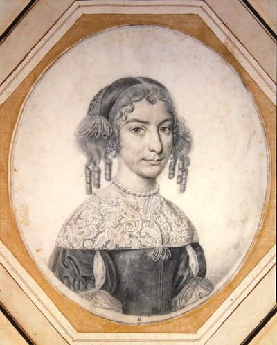 Portrét dámy od David Loggan