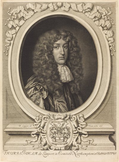 Sir Thomas Isham od David Loggan