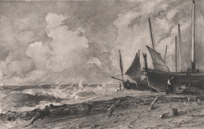 Mořská pláž, 1830. od David Lucas