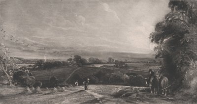 Podzimní západ slunce, 1830. od David Lucas