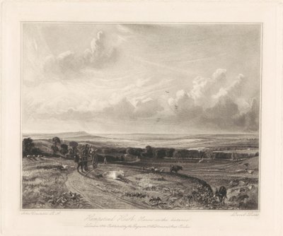 Hampstead Heath, Harrow v dálce od David Lucas