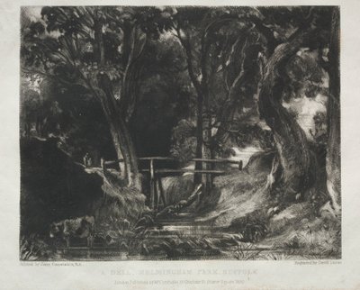 Různé náměty krajiny, charakteristika anglické scenérie z obrázků..., 1830. od David Lucas