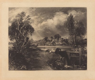 Zámek na Stour od David Lucas after John Constable