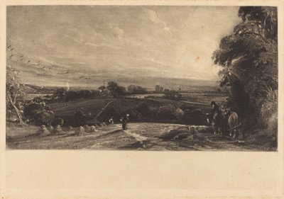 Podzimní západ slunce od David Lucas after John Constable