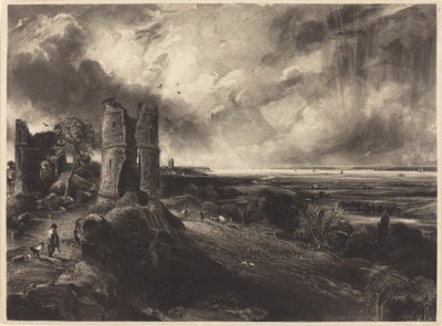 Hrad Hadleigh (Velká deska) od David Lucas after John Constable
