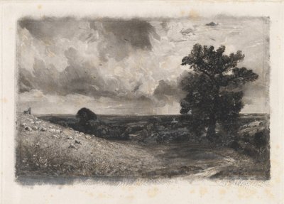 Poledne od David Lucas after John Constable