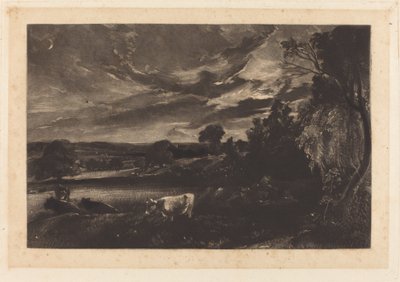 letní večer od David Lucas after John Constable