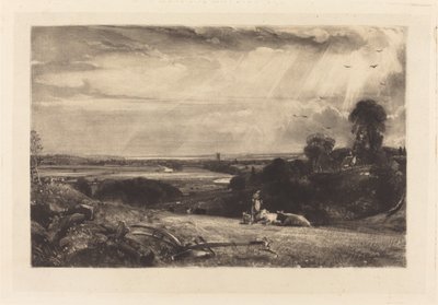 letní ráno od David Lucas after John Constable