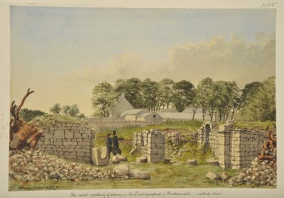 Východní brána v Birdoswald Roman Fort, 1857 od David Mossman