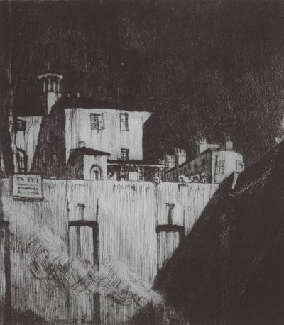Londýn: Londýn, severozápad (barevná litografie) od David Muirhead (after) Bone