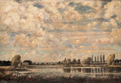 A River Scene (olej na plátně) od David Muirhead