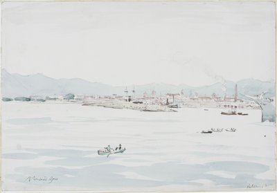 Palermo (tužka a akvarel na papíře) od David Muirhead Bone