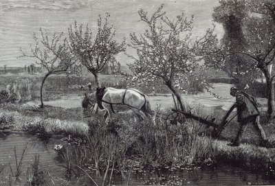 „Malá farma dobře obdělávaná“, Picardy, z „Hodina volného času“, 1888 od David Murray