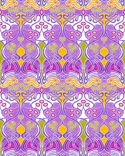 Beauclair Mauve, 2018 (kombinovaná digitální technika) od David Newton