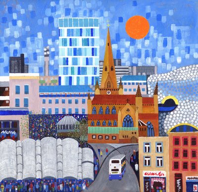 Bullring Sun, 2012 (akryl na plátně) od David Newton
