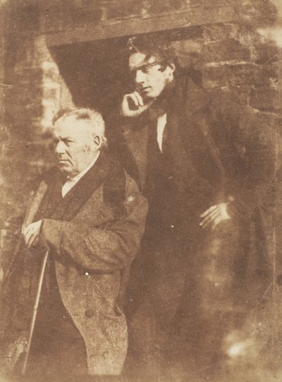 Rev. Miller a jeho syn Rev. Samuel Miller, 1843-47. Tvůrci: David Octavius Hill, Robert Adamson, Hill & Adamson. od Hill and Adamson