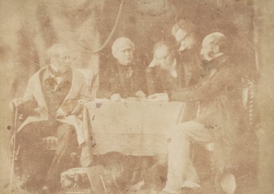 Sir David Brewster, Earle Monteith, Dr. Welsh & Two Others, 1843-47. Tvůrci: David Octavius Hill, Robert Adamson, Hill & Adamson. od Hill and Adamson