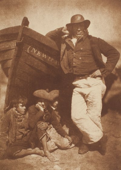 James Linton a tři chlapci, Newhaven od David Octavius Hill