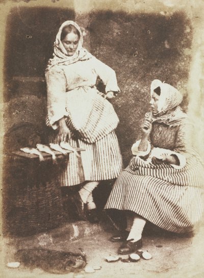 Newhaven Fishwives, Jeanie Wilson a Annie Linton od David Octavius Hill